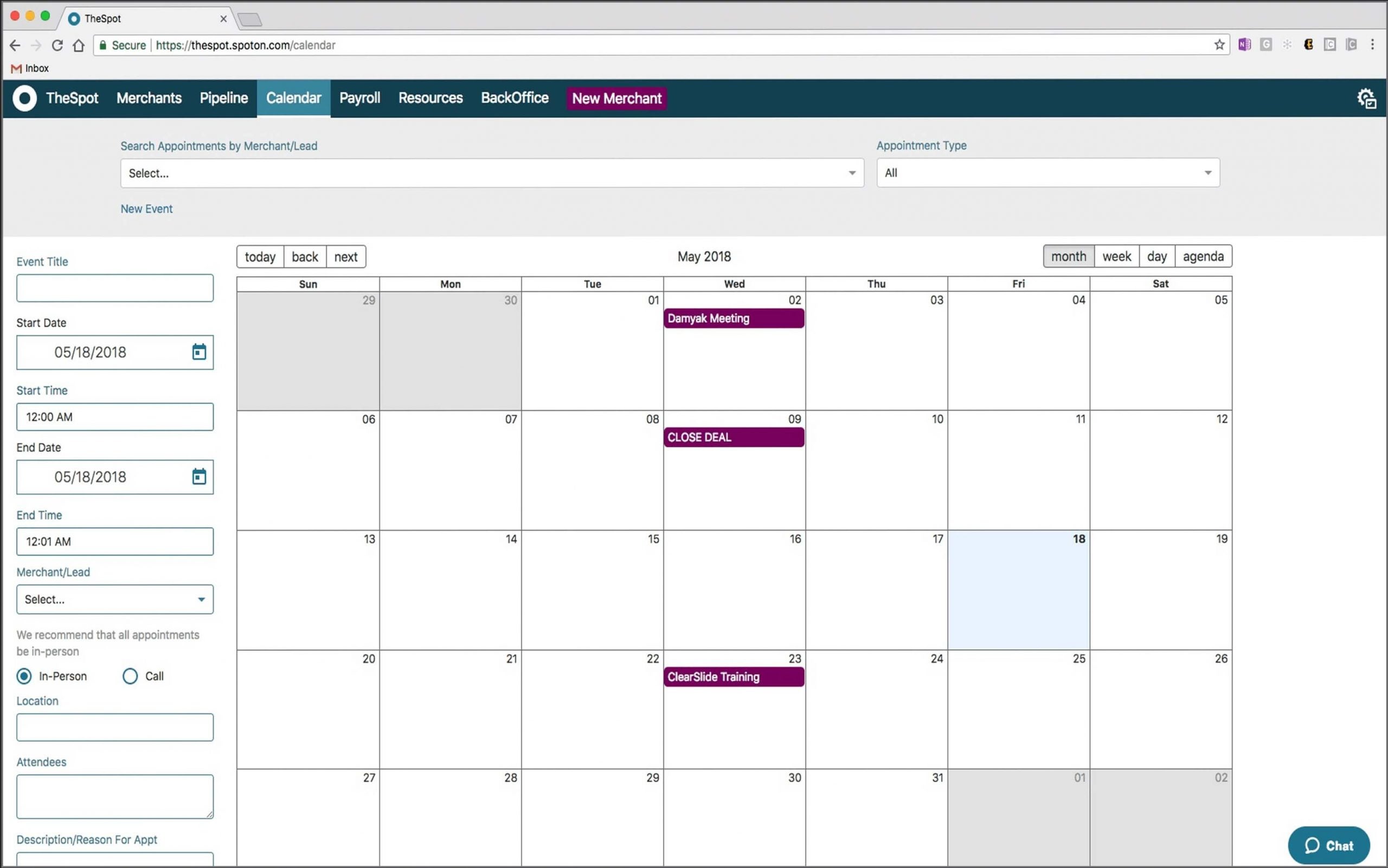 SpotOn POS: Scheduling