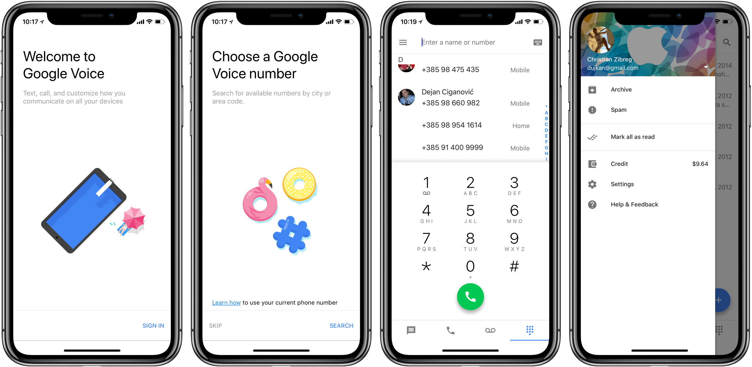 Google Voice Screenshots